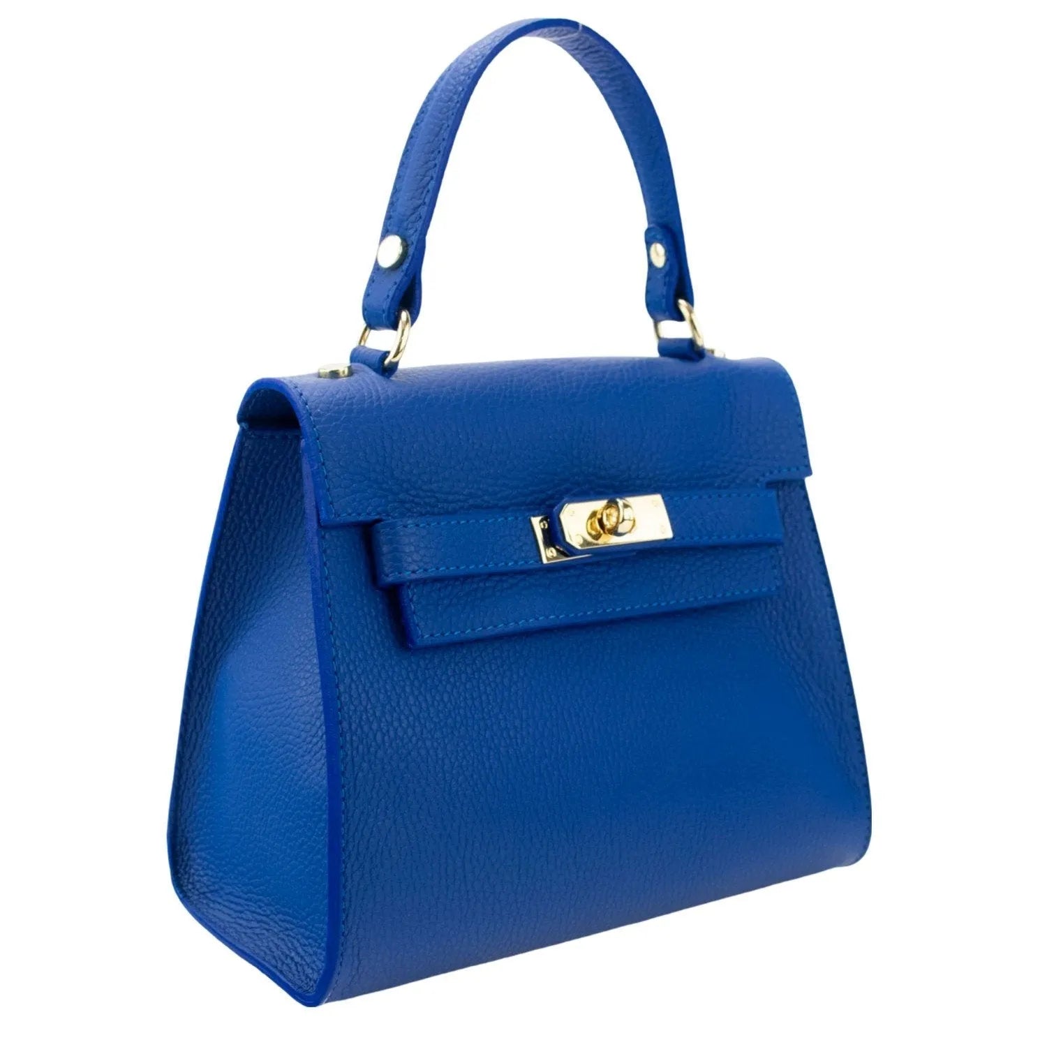 Bolso en Piel Pregato Latenza Azul eléctrico - KimondoShop