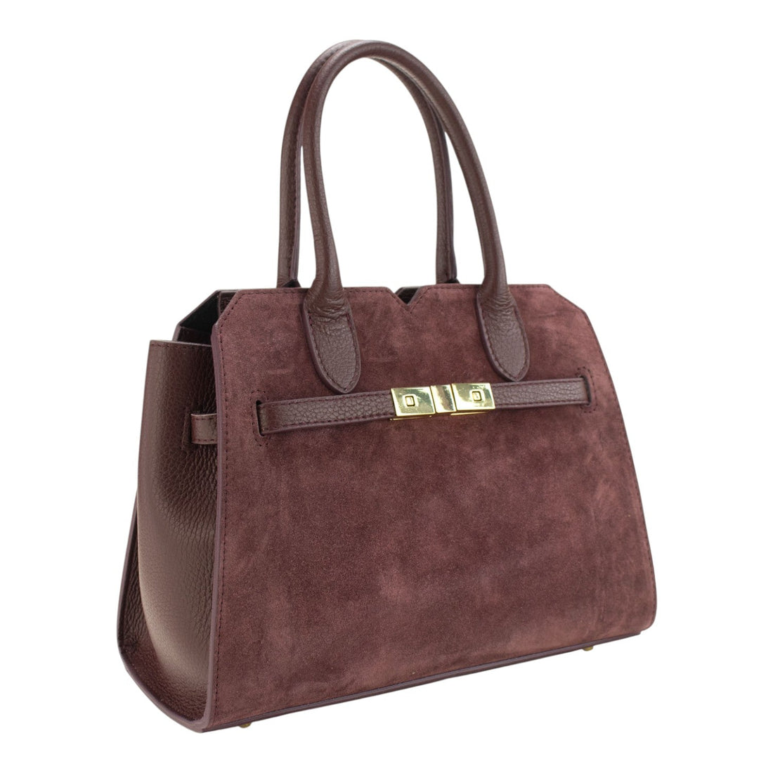 Bolso en Piel Pregato Lizea Burdeos - KimondoShop