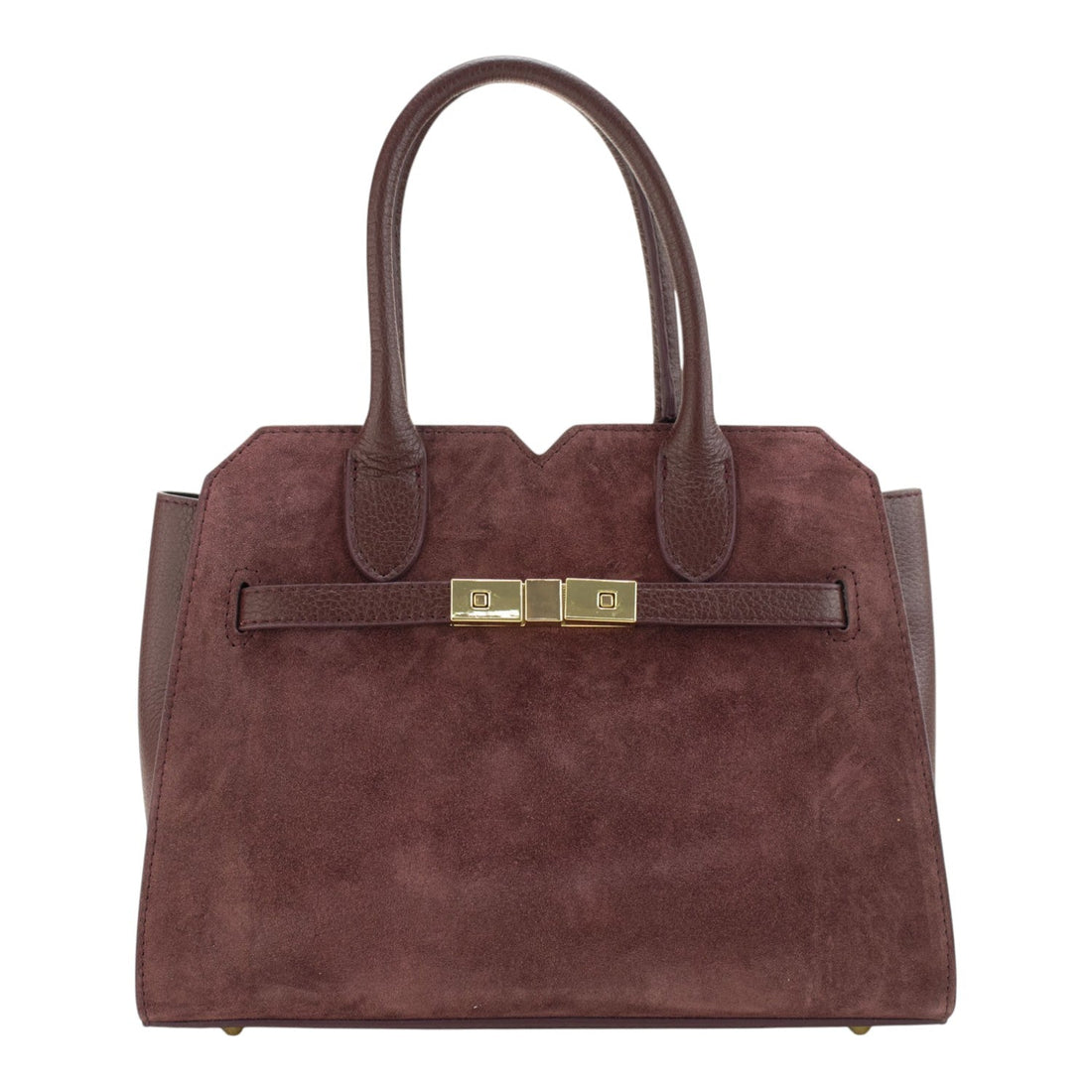 Bolso en Piel Pregato Lizea Burdeos - KimondoShop