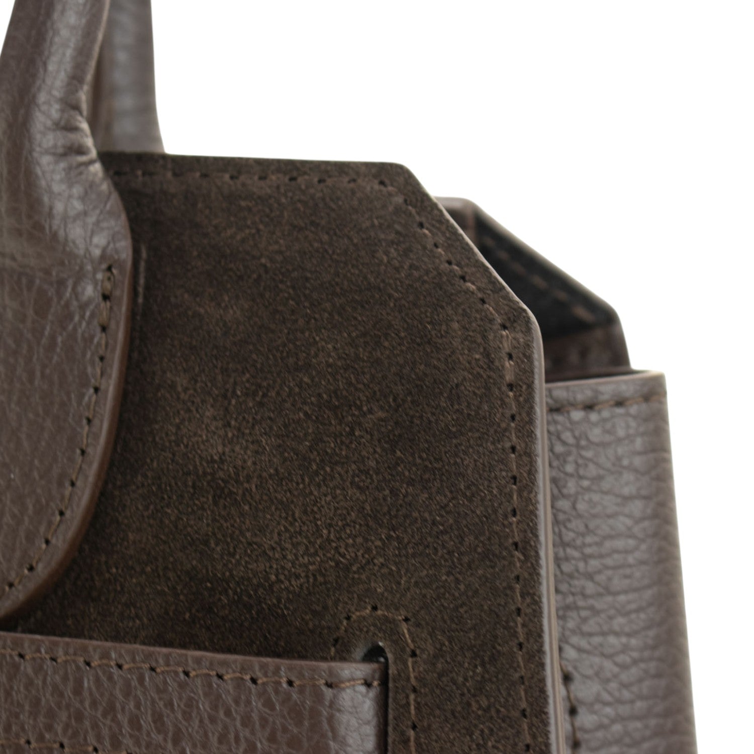 Bolso en Piel Pregato Lizea Chocolate - KimondoShop