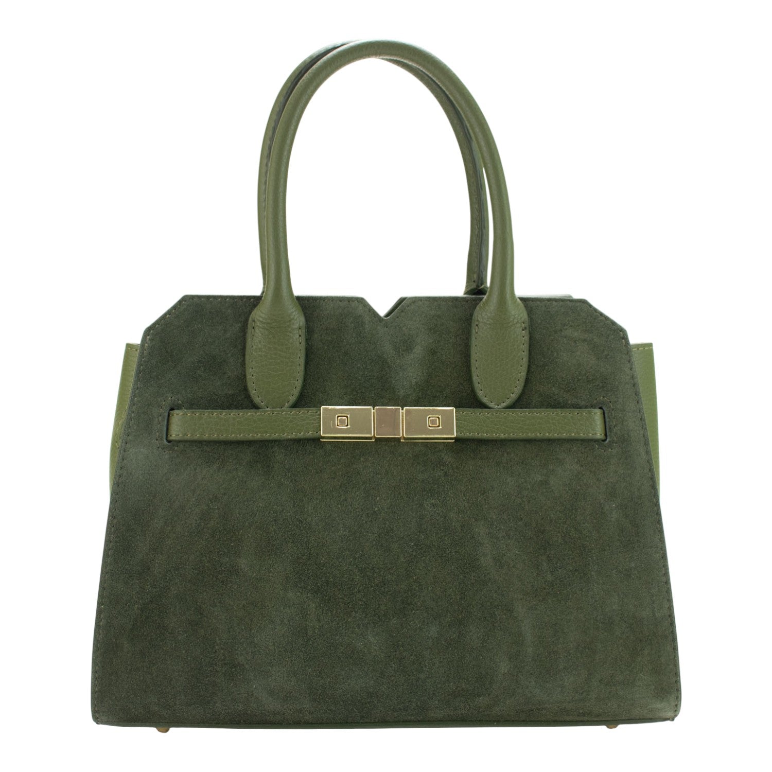 Bolso en Piel Pregato Lizea Verde - KimondoShop
