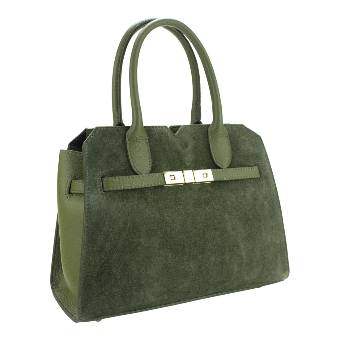 Bolso en Piel Pregato Lizea Verde - KimondoShop