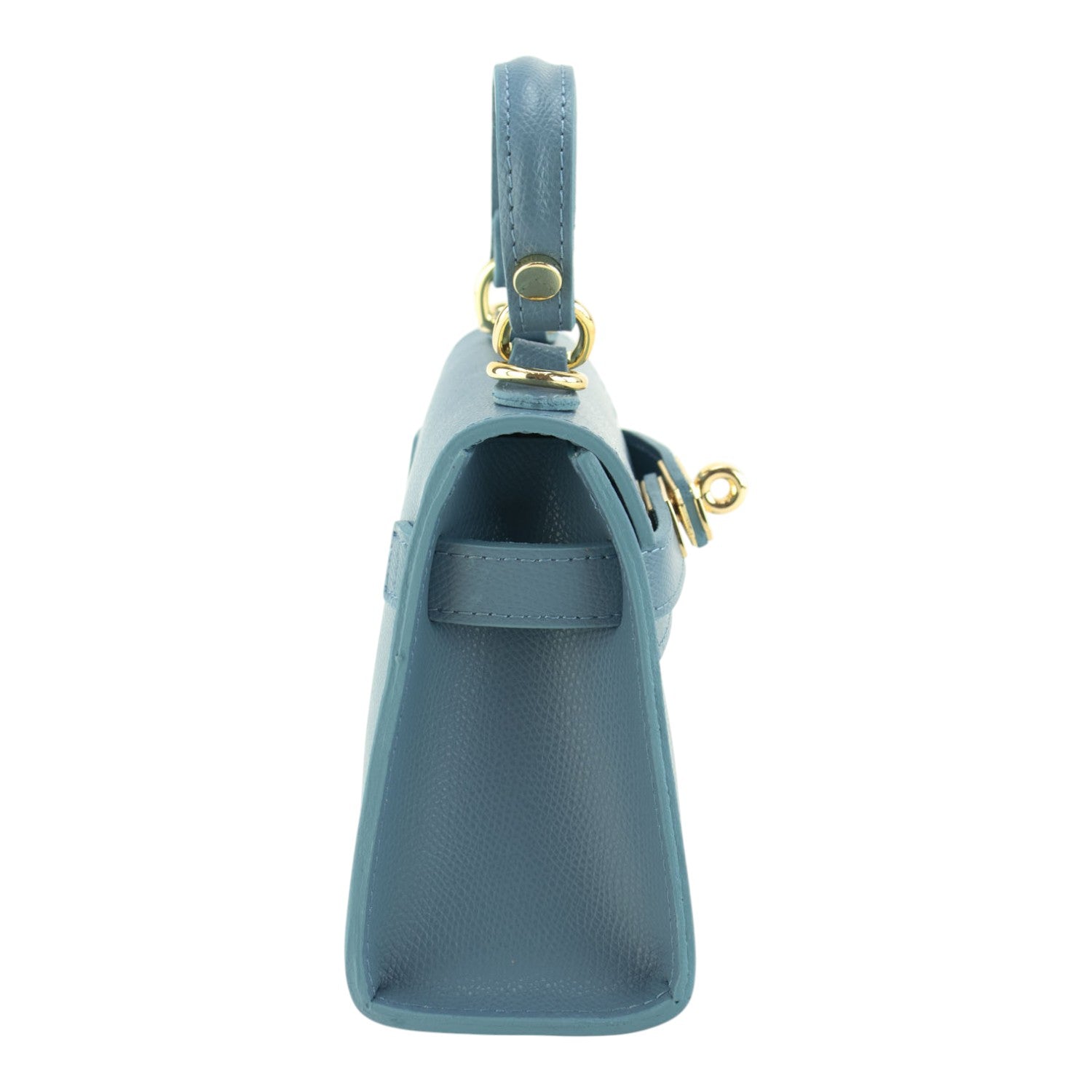 Bolso en Piel Pregato mini Latenza Azul Jeans - KimondoShop