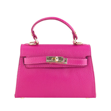 Bolso en Piel Pregato mini Latenza Fucsia - KimondoShop