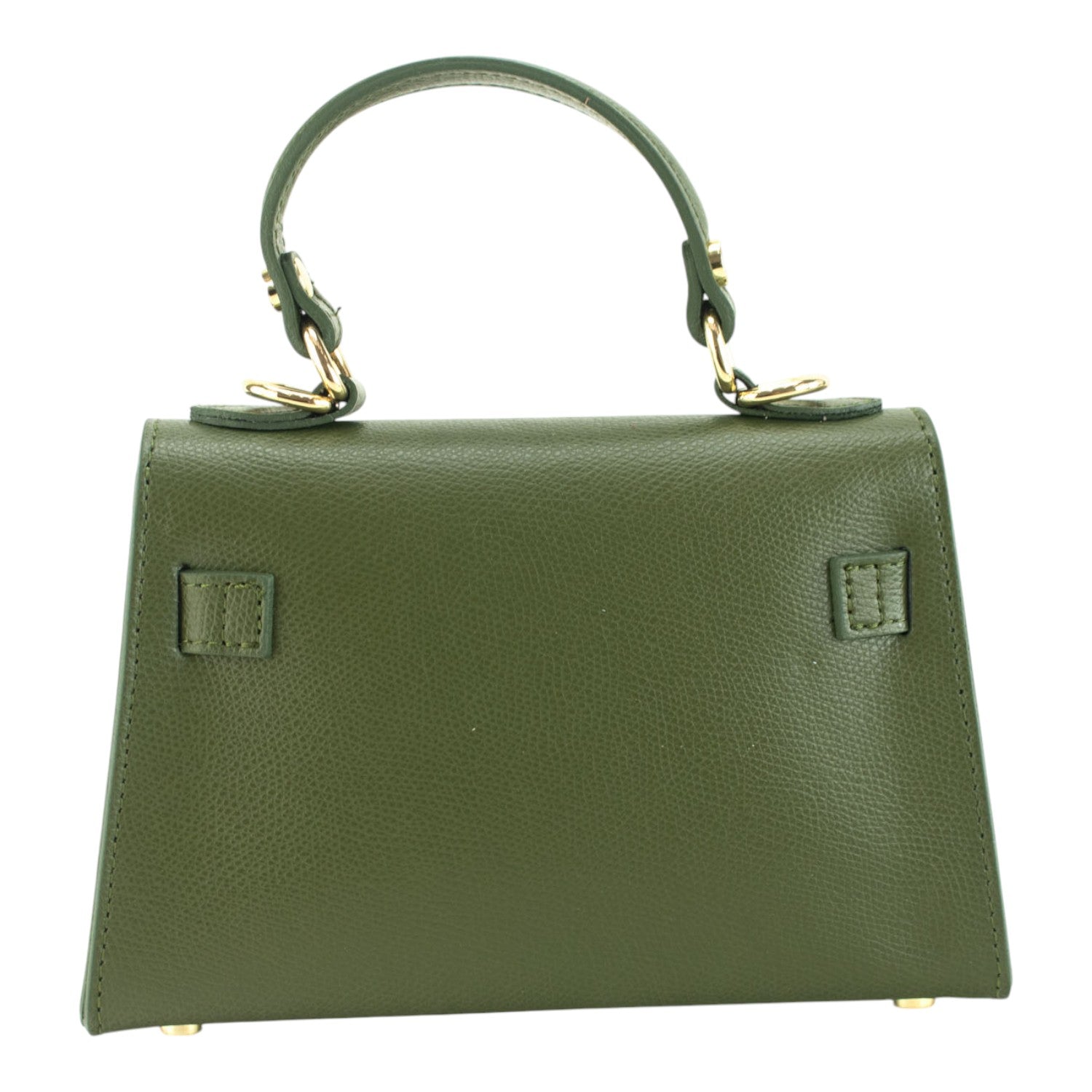 Bolso en Piel Pregato mini Latenza Verde Oliva - KimondoShop