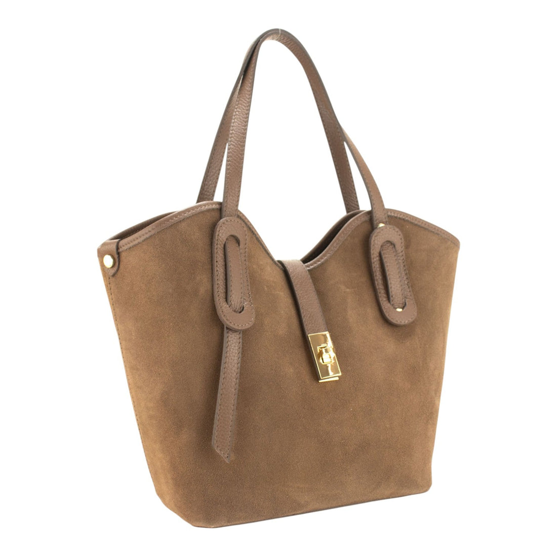 Bolso en Piel Pregato Siena Ante Taupe - KimondoShop