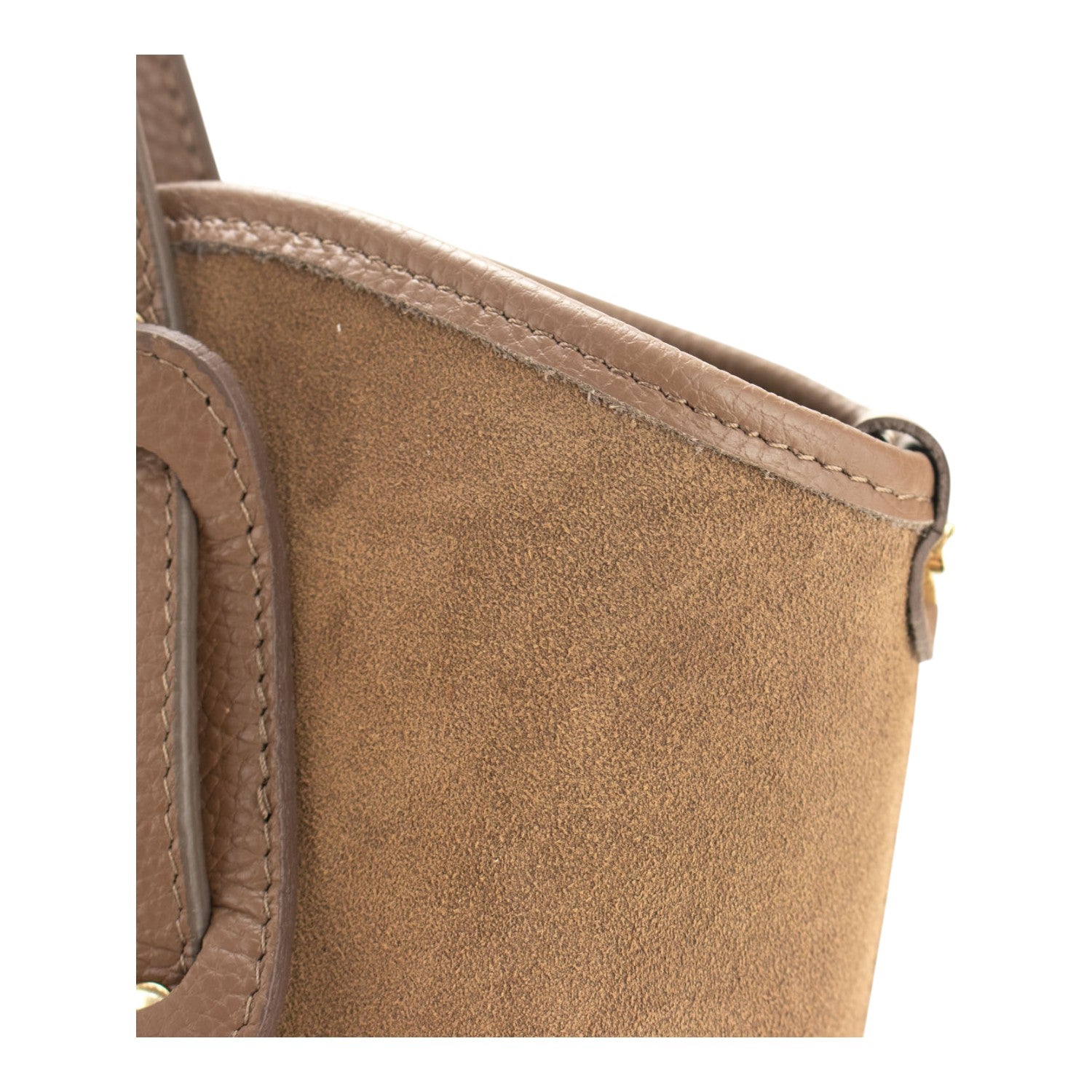 Bolso en Piel Pregato Siena Ante Taupe - KimondoShop
