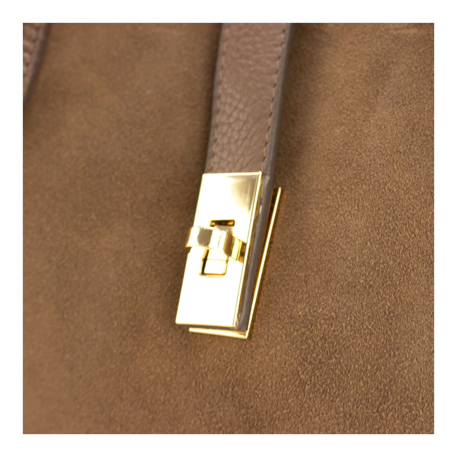 Bolso en Piel Pregato Siena Ante Taupe - KimondoShop