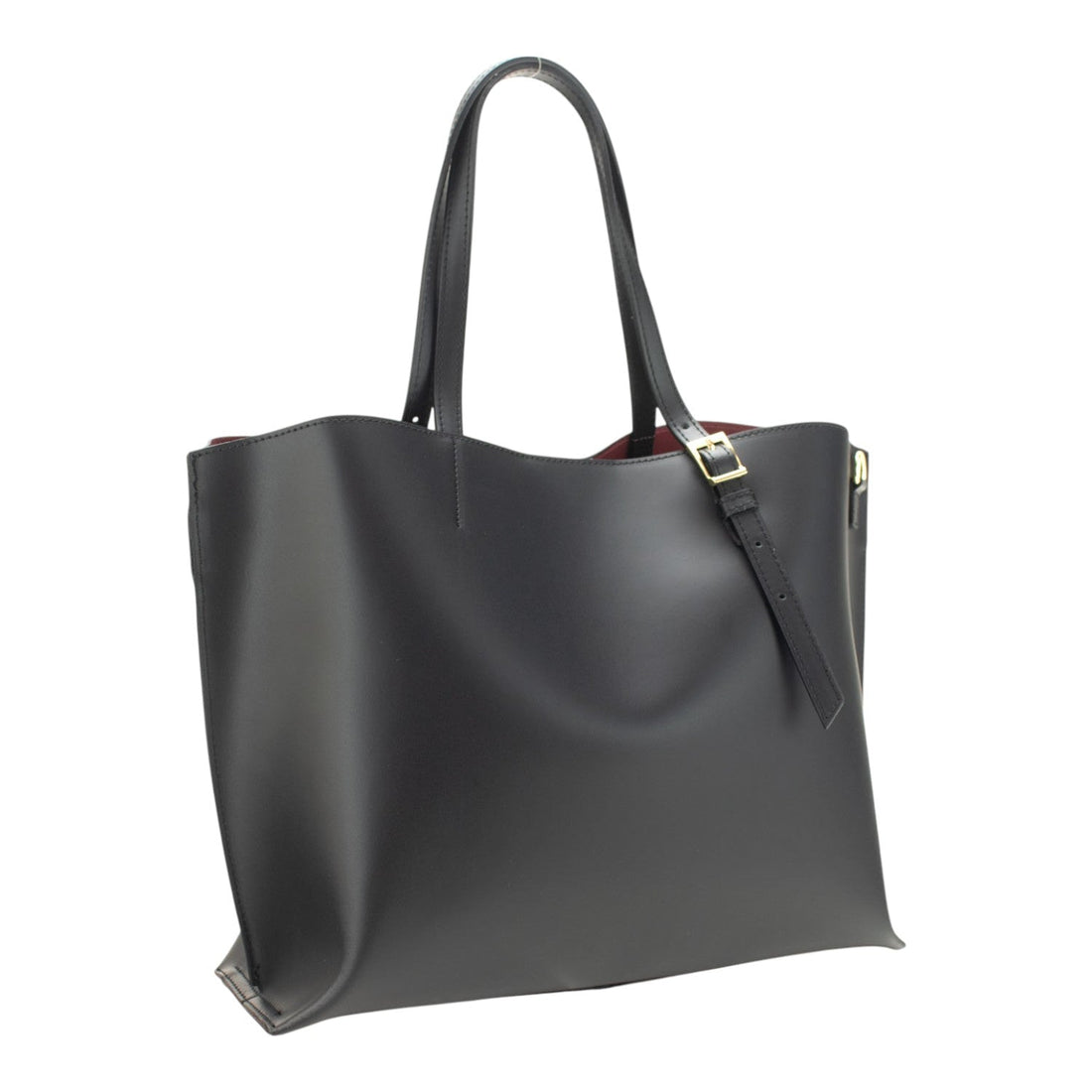 Bolso en Piel Pregato Toscana Negro - KimondoShop