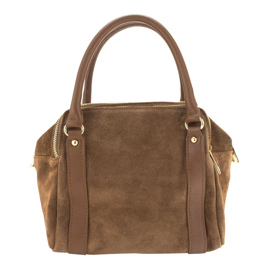 Bolso en Piel Pregato Verona Ante Camel - KimondoShop