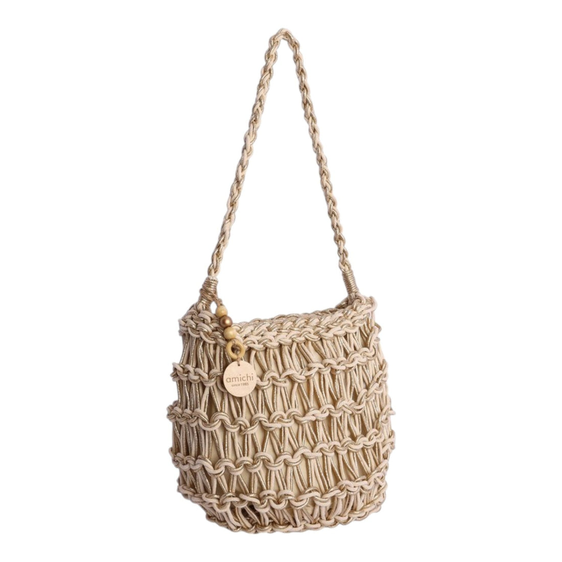 Bolso hombro Amichi hilo Dusk Dorado - KimondoShop