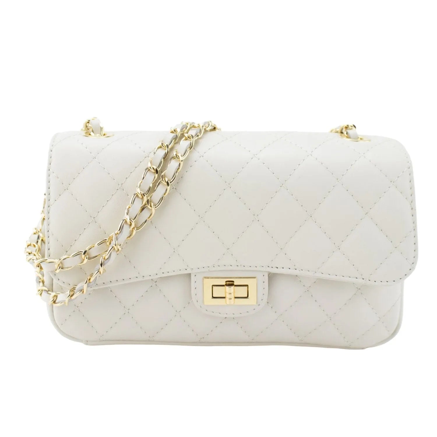 Bolso Piel Pregato Classy Blanco - KimondoShop