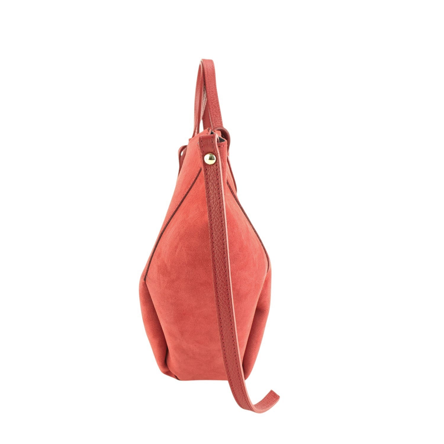 Bolso shopper Piel Pregato Venetto Coral - KimondoShop