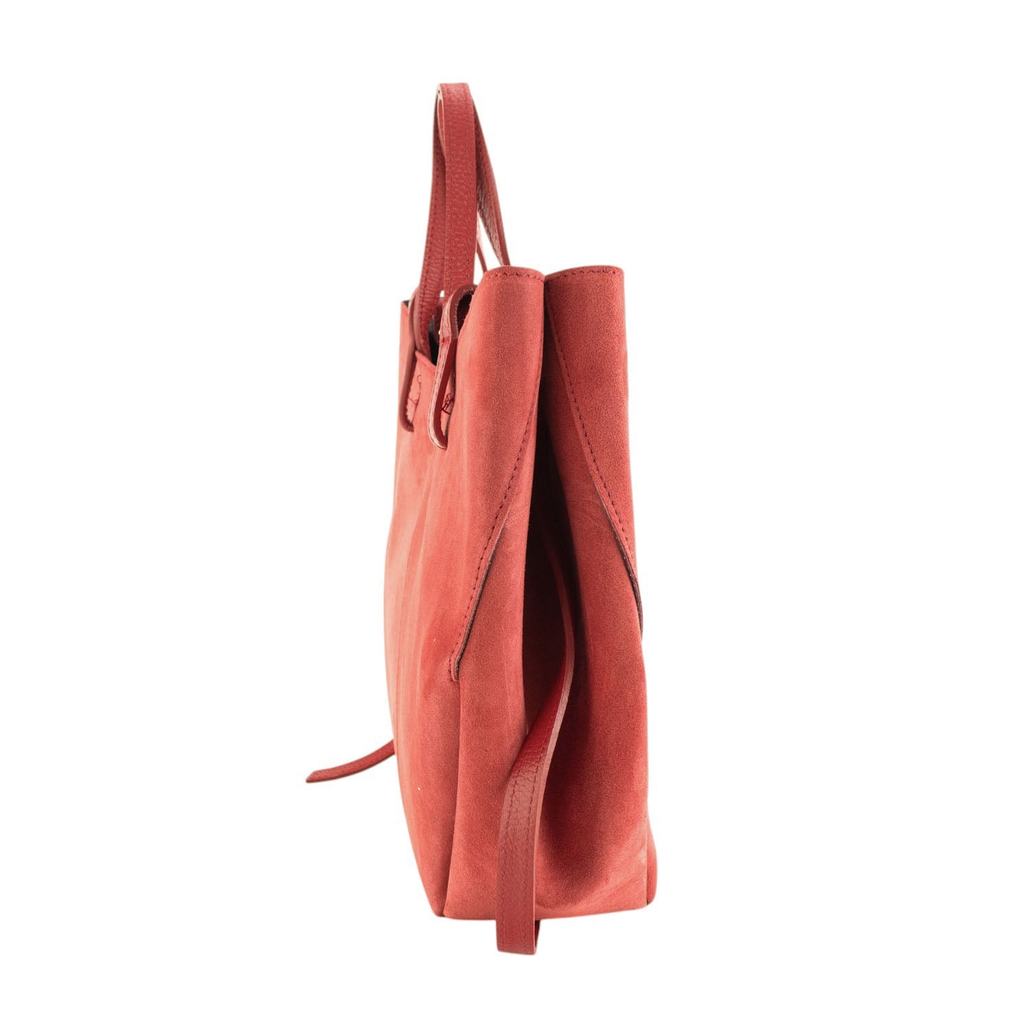 Bolso shopper Piel Pregato Venetto Coral - KimondoShop