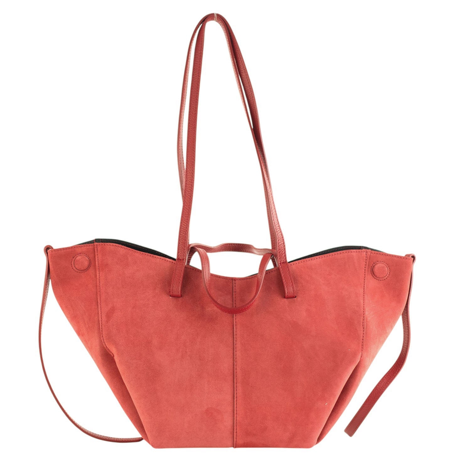 Bolso shopper Piel Pregato Venetto Coral - KimondoShop