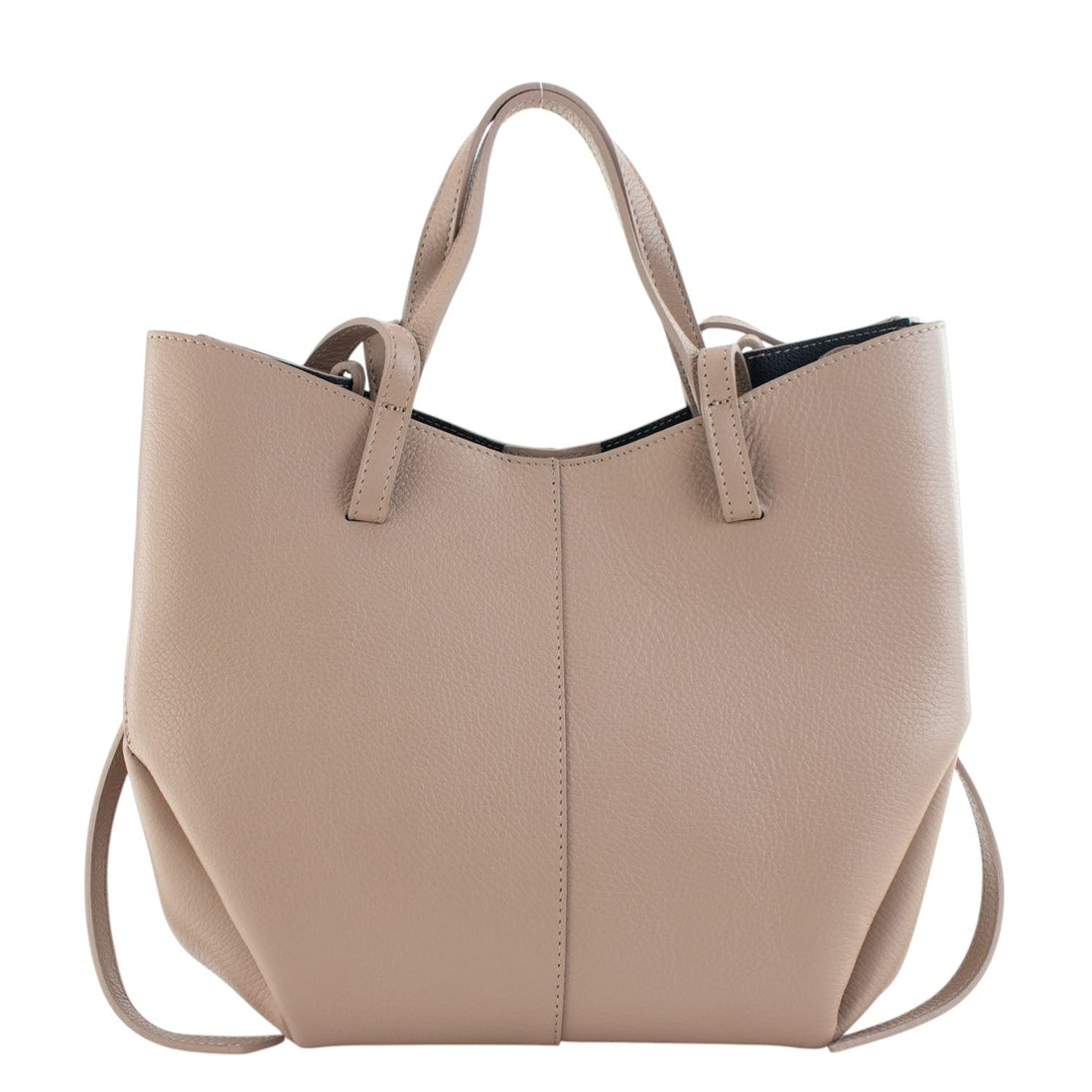 Bolso shopper Piel Pregato Venetto Nude - KimondoShop