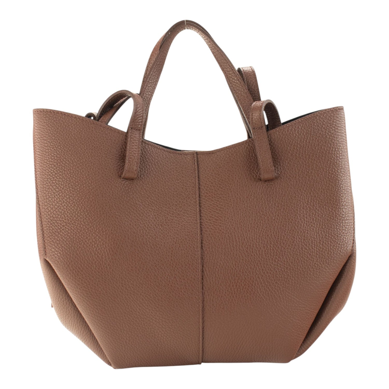 Bolso shopper Piel Pregato Venetto Soft Chocolate claro - KimondoShop