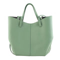 Bolso shopper Piel Pregato Venetto Soft Verde aguamarina - KimondoShop