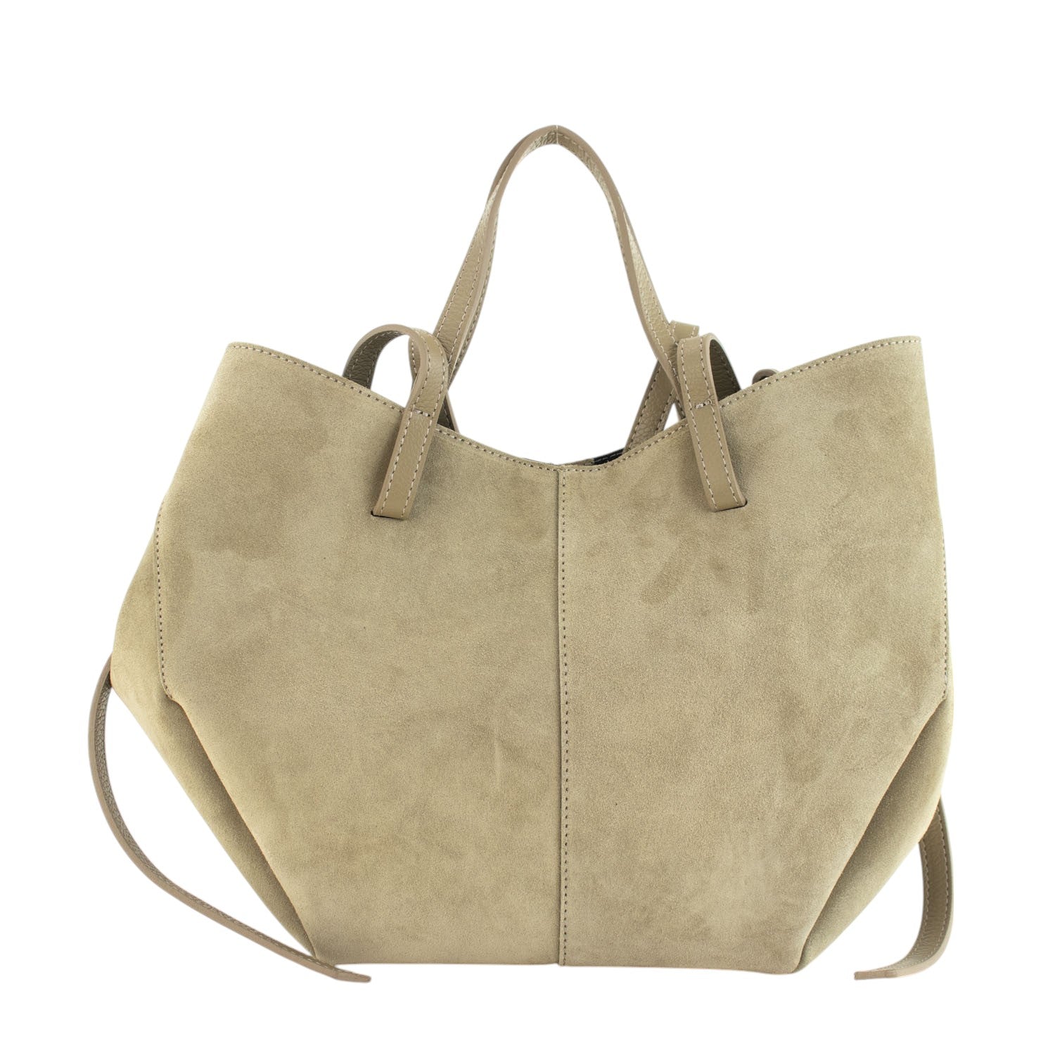 Bolso shopper Piel Pregato Venetto Taupe claro - KimondoShop