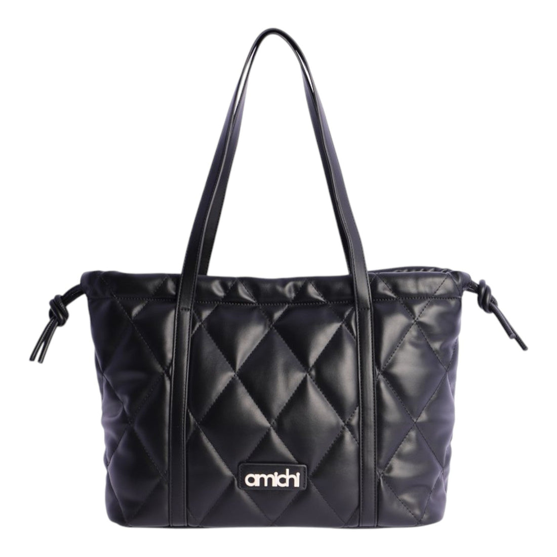 Bolso shopping Amichi Loom Negro - KimondoShop