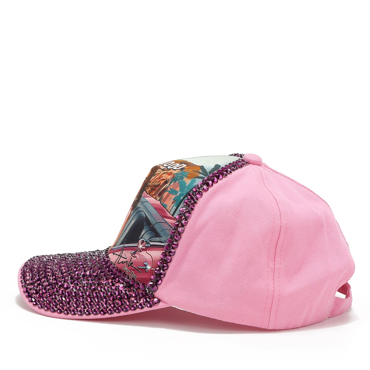 Gorra con corona de diamantes Nicole Lee Hollywood Drive - KimondoShop