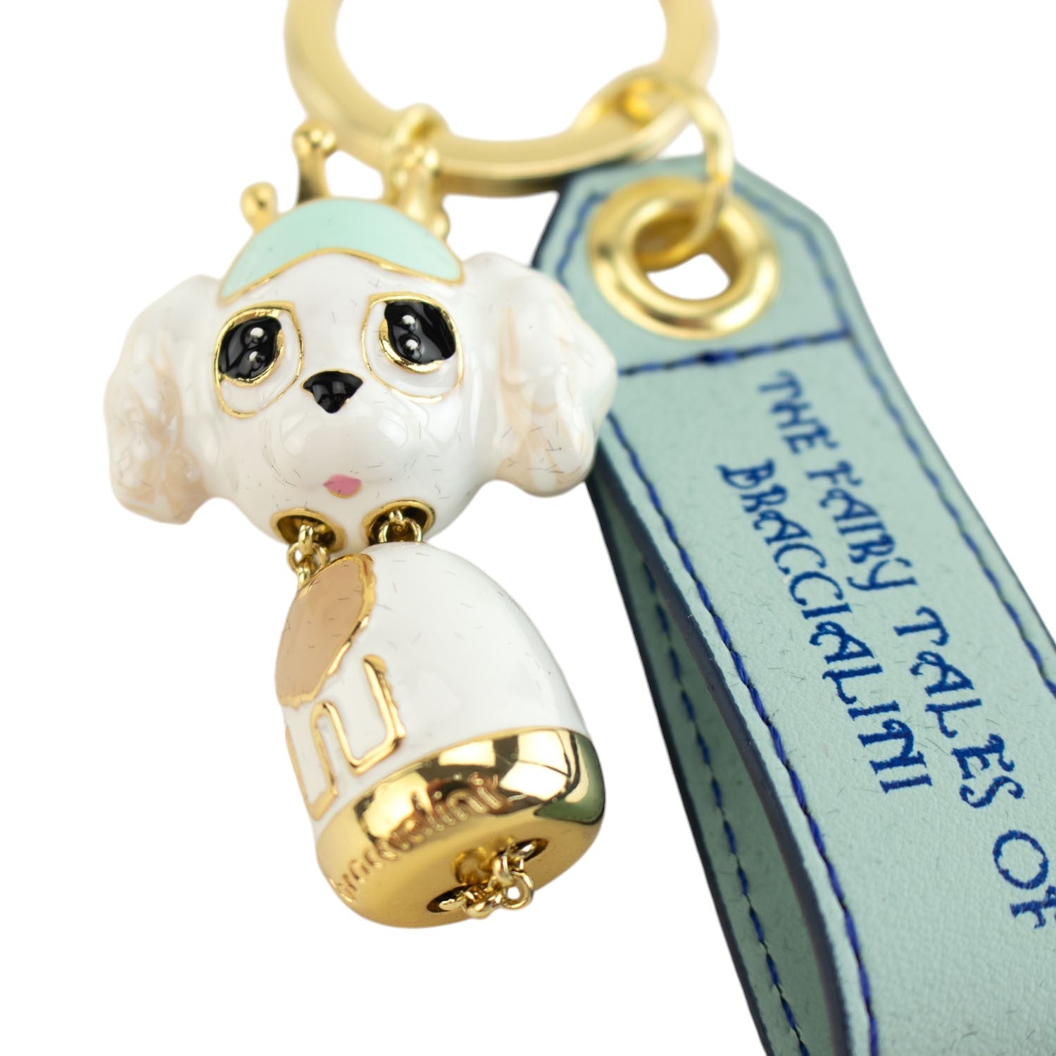 Llavero colgante Braccialini perrito blanco - KimondoShop