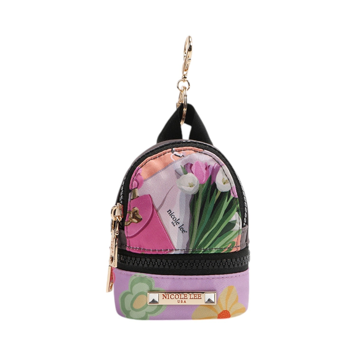 Llavero mochila Nicole Lee Violet Blossom - KimondoShop