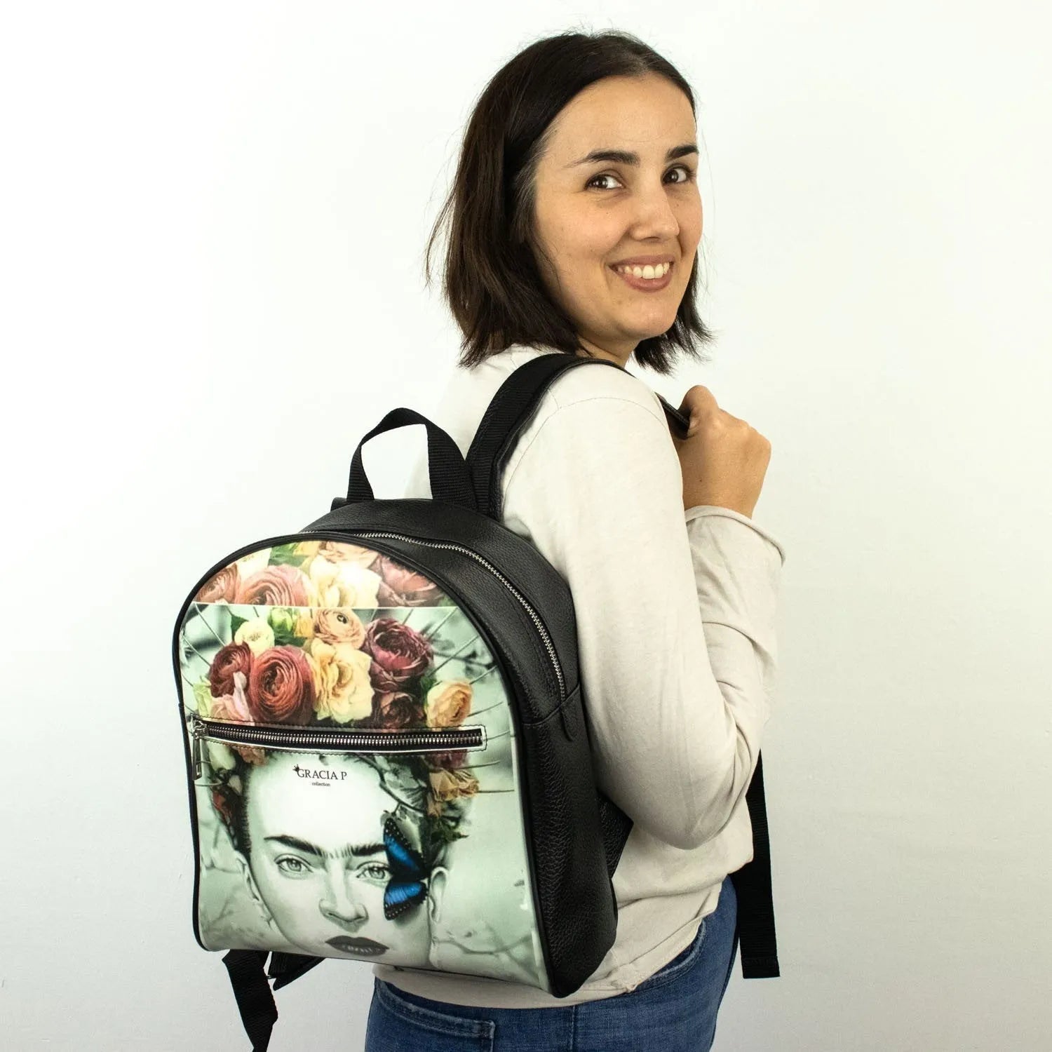 Mochila Zaino Gracia P Frida Doppia Immagine - KimondoShop