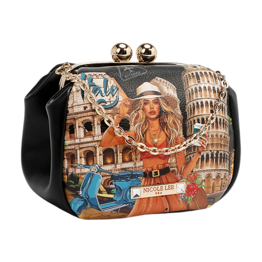 Monedero clutch Nicole Lee Martha Travels Italy - KimondoShop