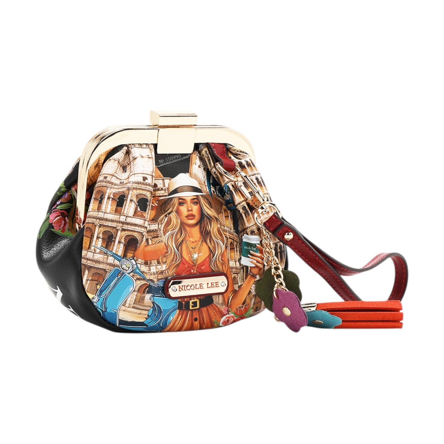 Monedero con cierre clic Nicole Lee Martha Travels Italy - KimondoShop