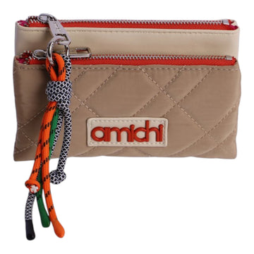 Monedero doble Amichi Verdant Beige - KimondoShop