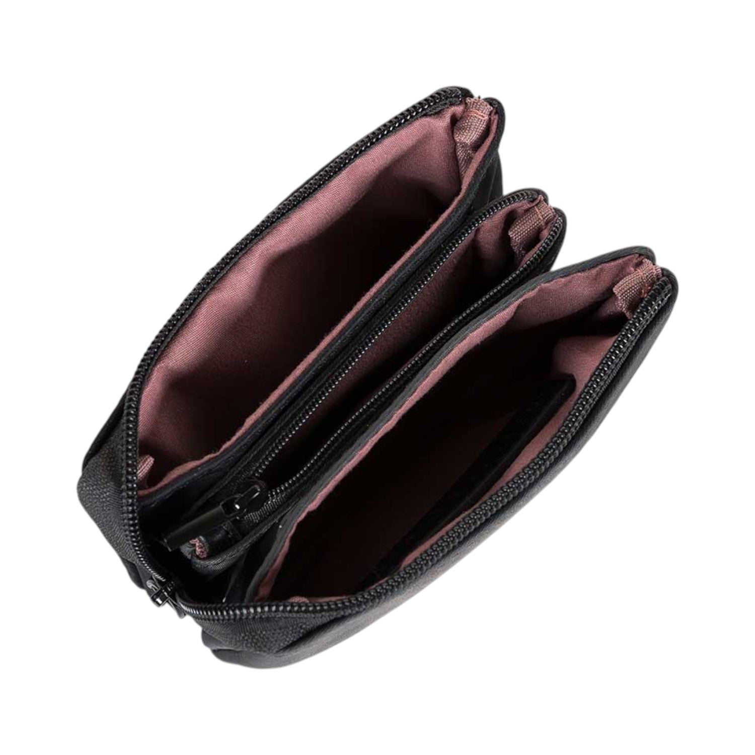 Monedero triple Devota & Lomba Frame Negro - KimondoShop