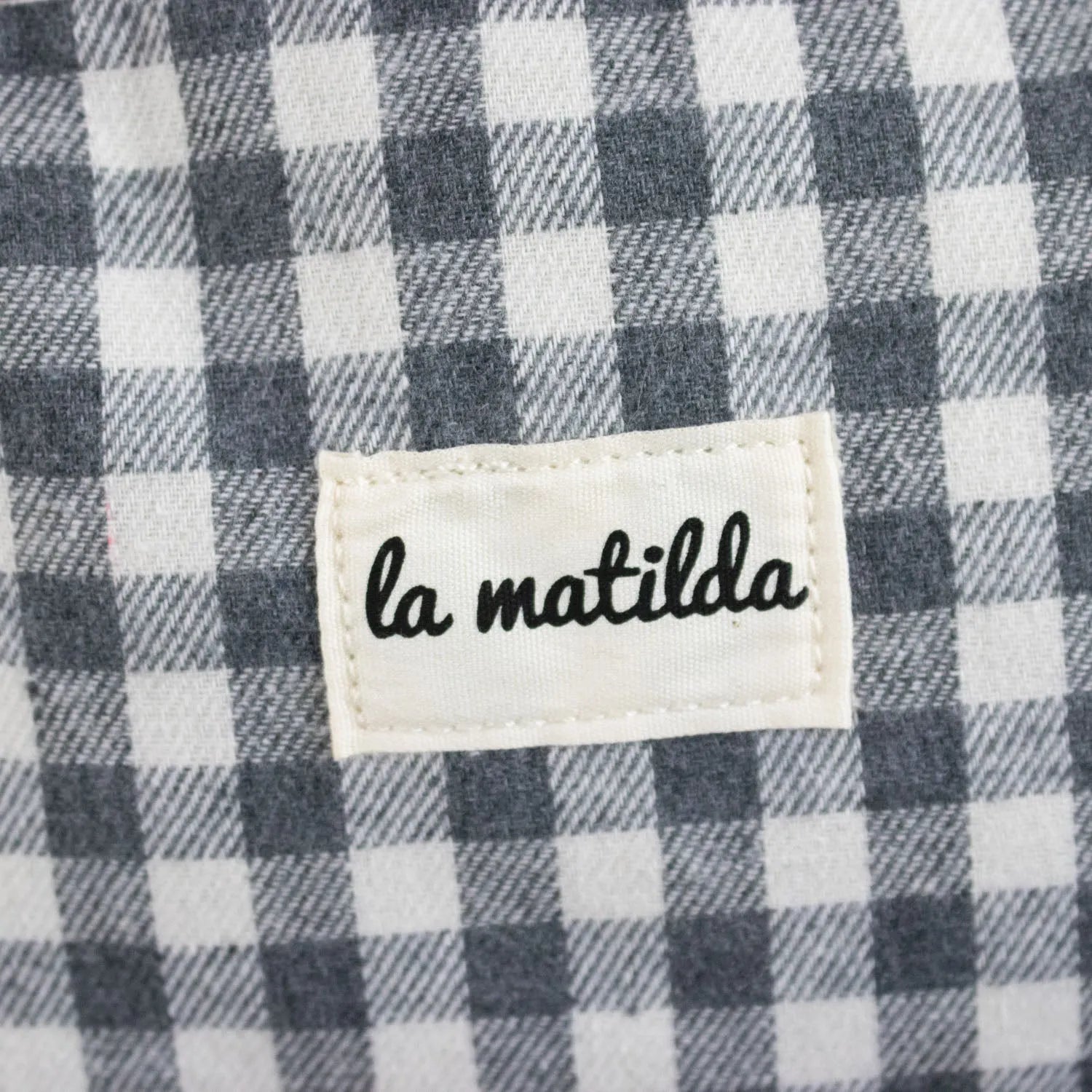 Neceser con base La Matilda Vichy Gris - KimondoShop