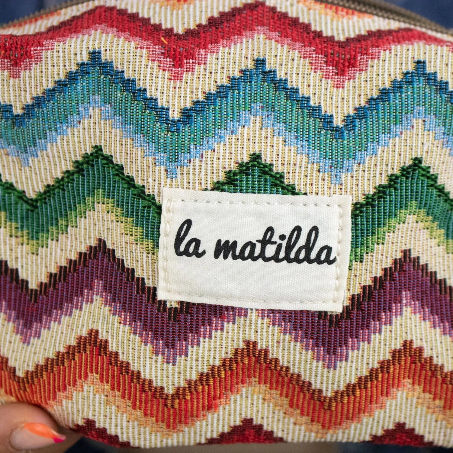 Neceser con base La Matilda Vichy Print Zigzag - KimondoShop