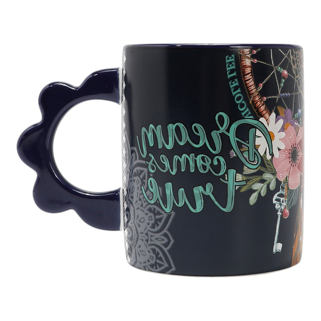 Taza cerámica asa flor Nicole Lee Dream Comes True - KimondoShop